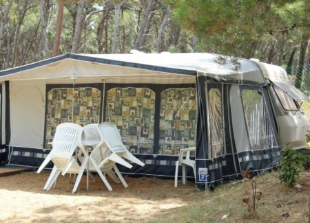Caravans with canopy